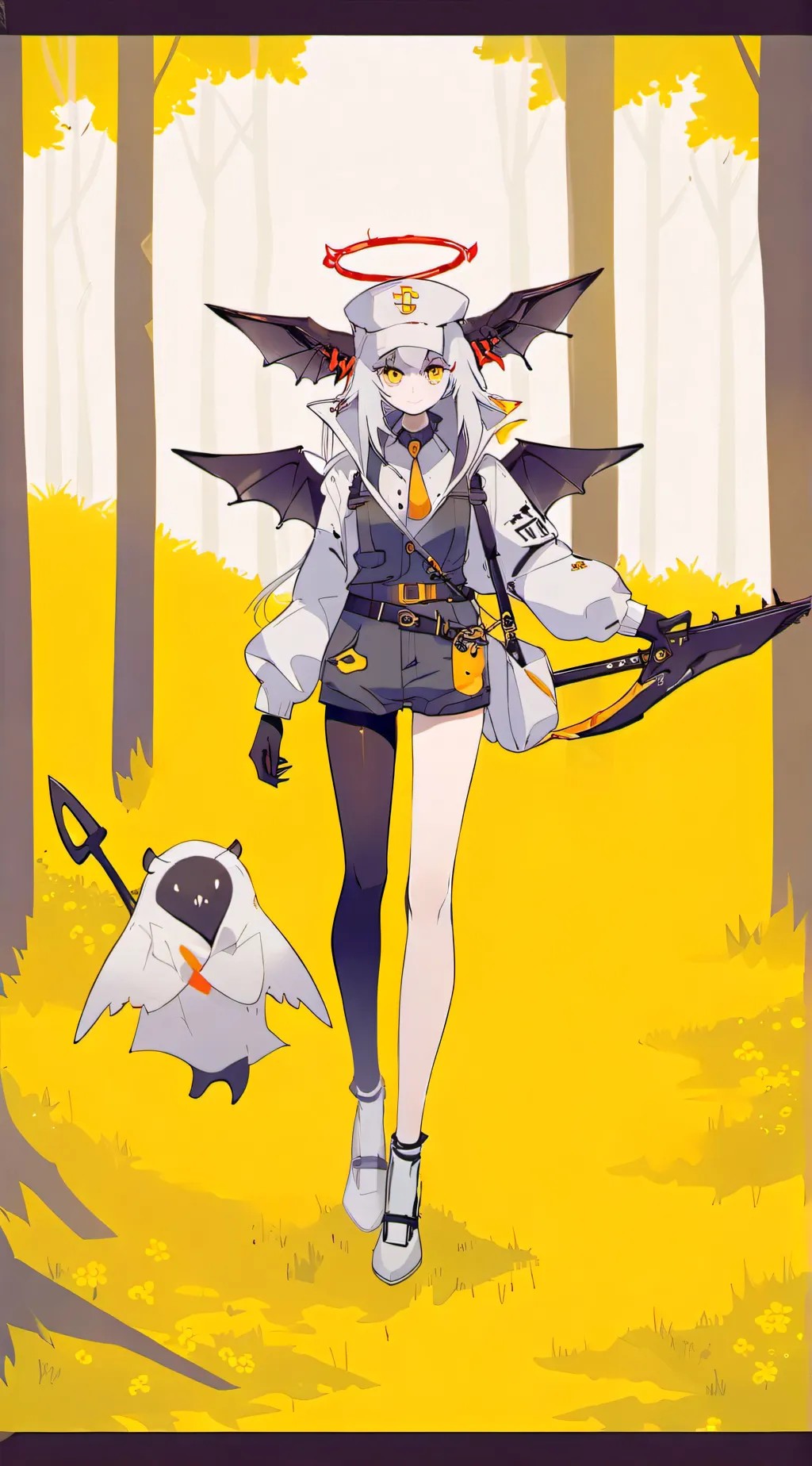 ai character: Mdr drones+ ds  background