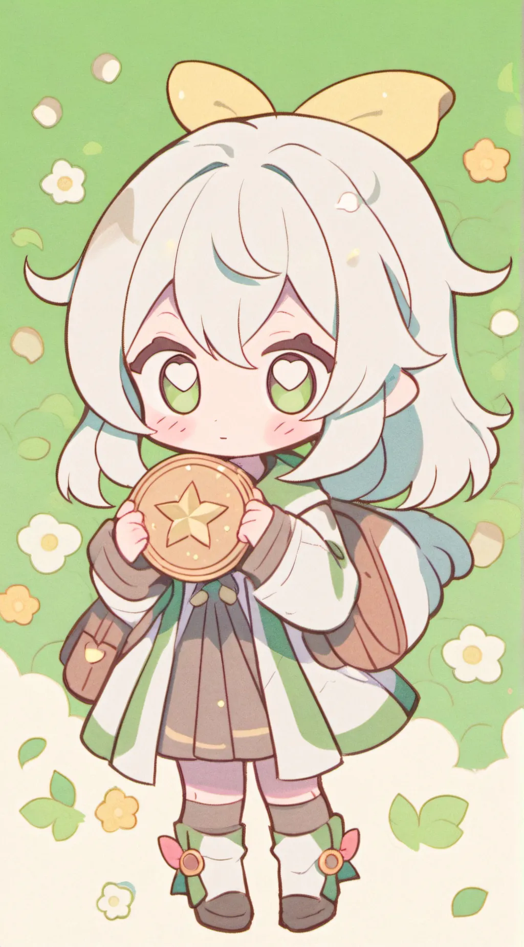 ai character: MHA chibi background