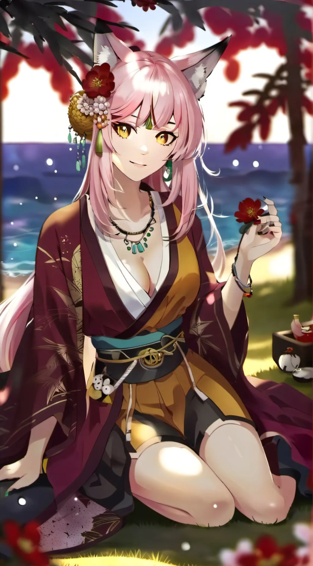 ai character: Kagura background