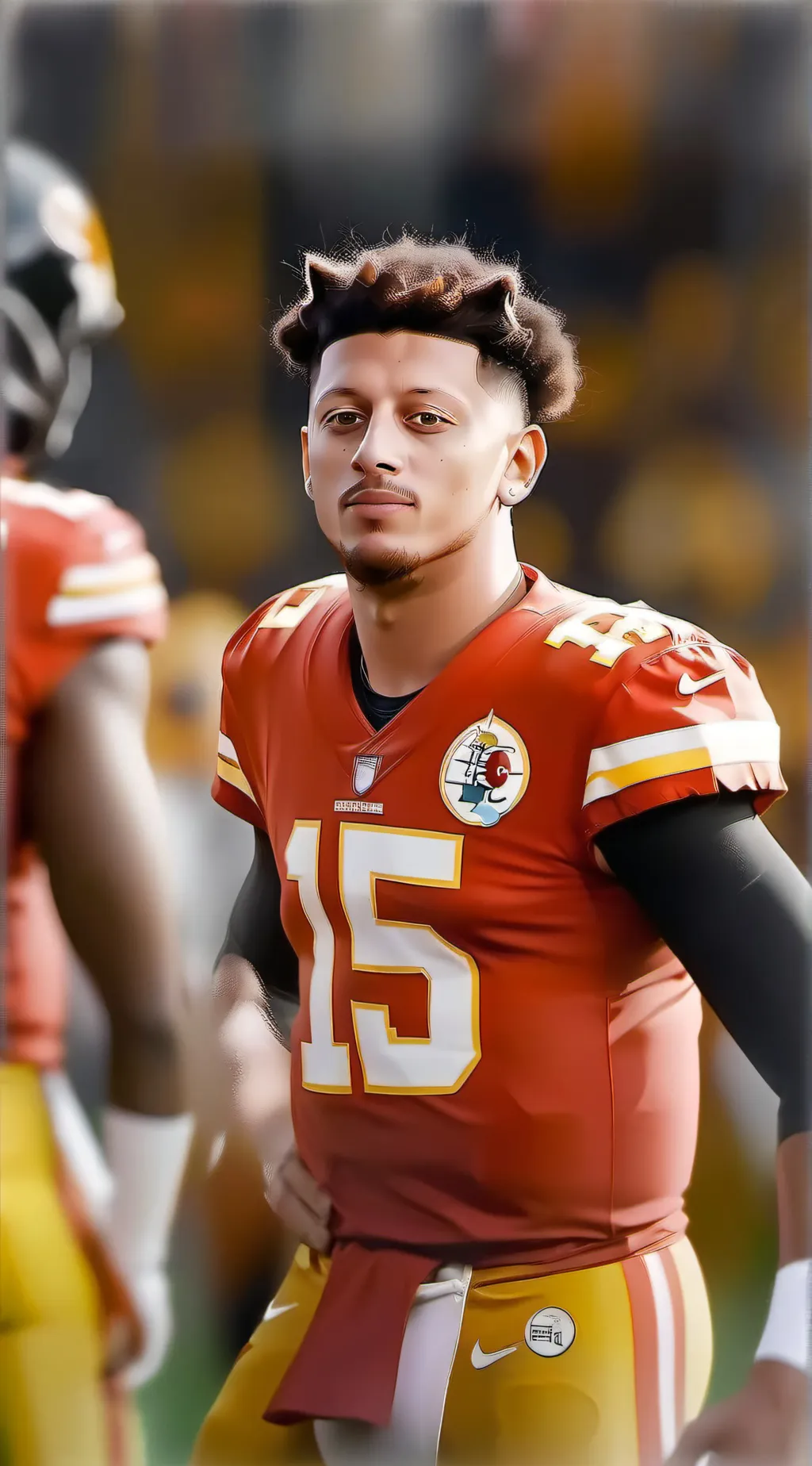 ai character: Patrick mahomes background