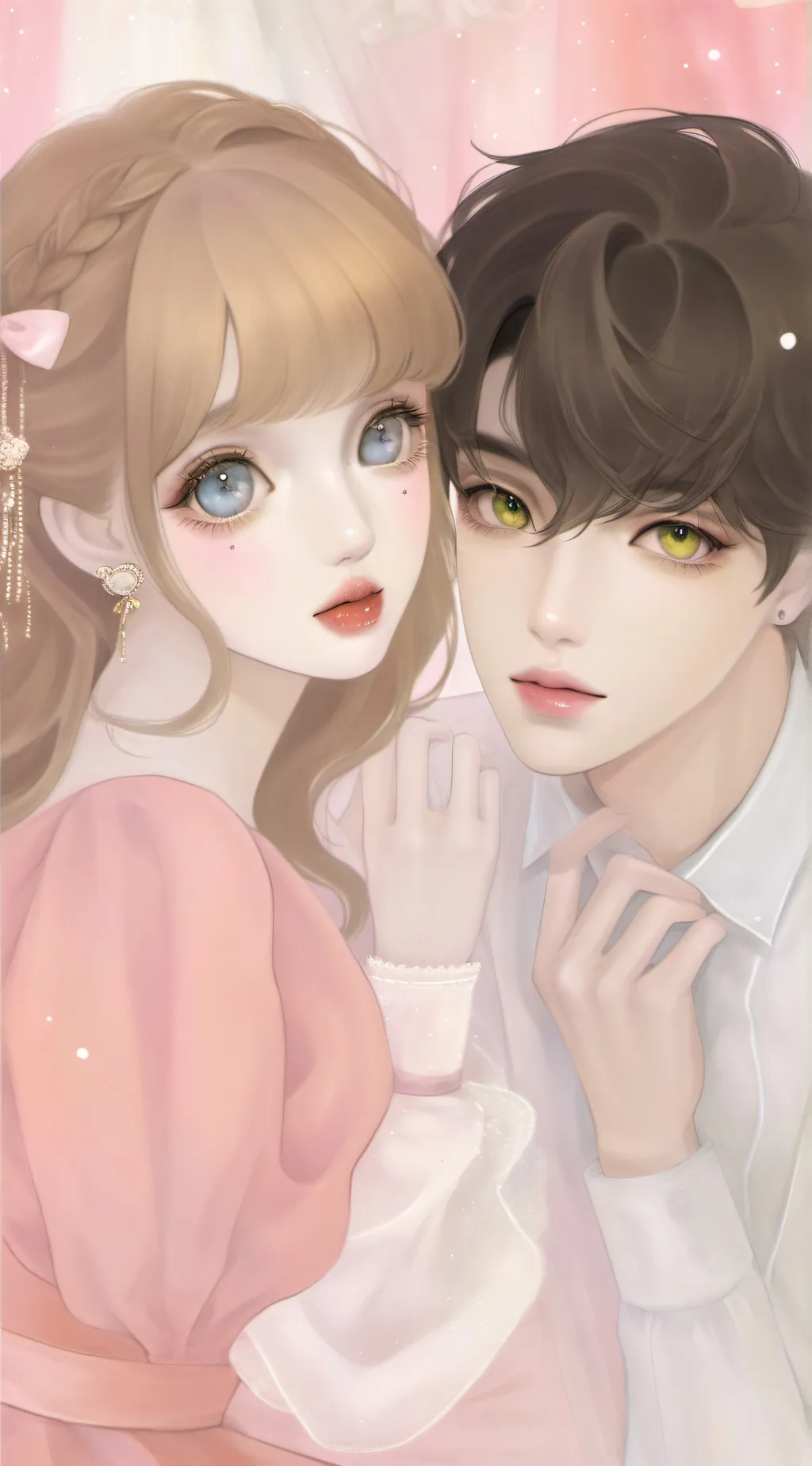 ai character: Aaron & Liana background
