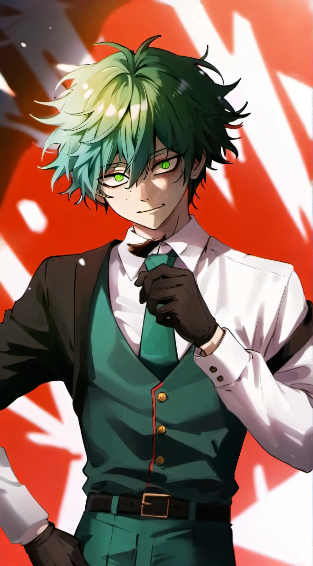 ai character: Izuku midoriya  background