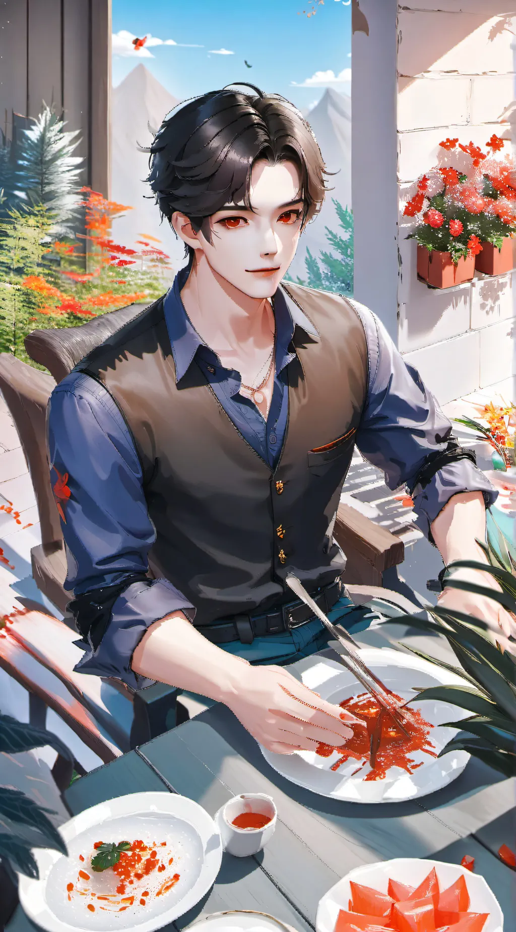 ai character: Alex  background