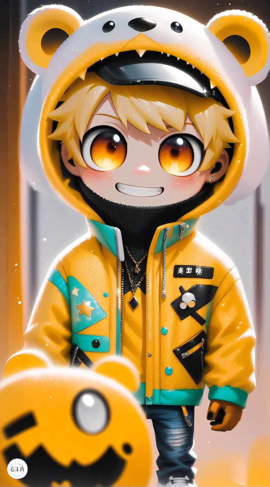 ai character: Glisten background