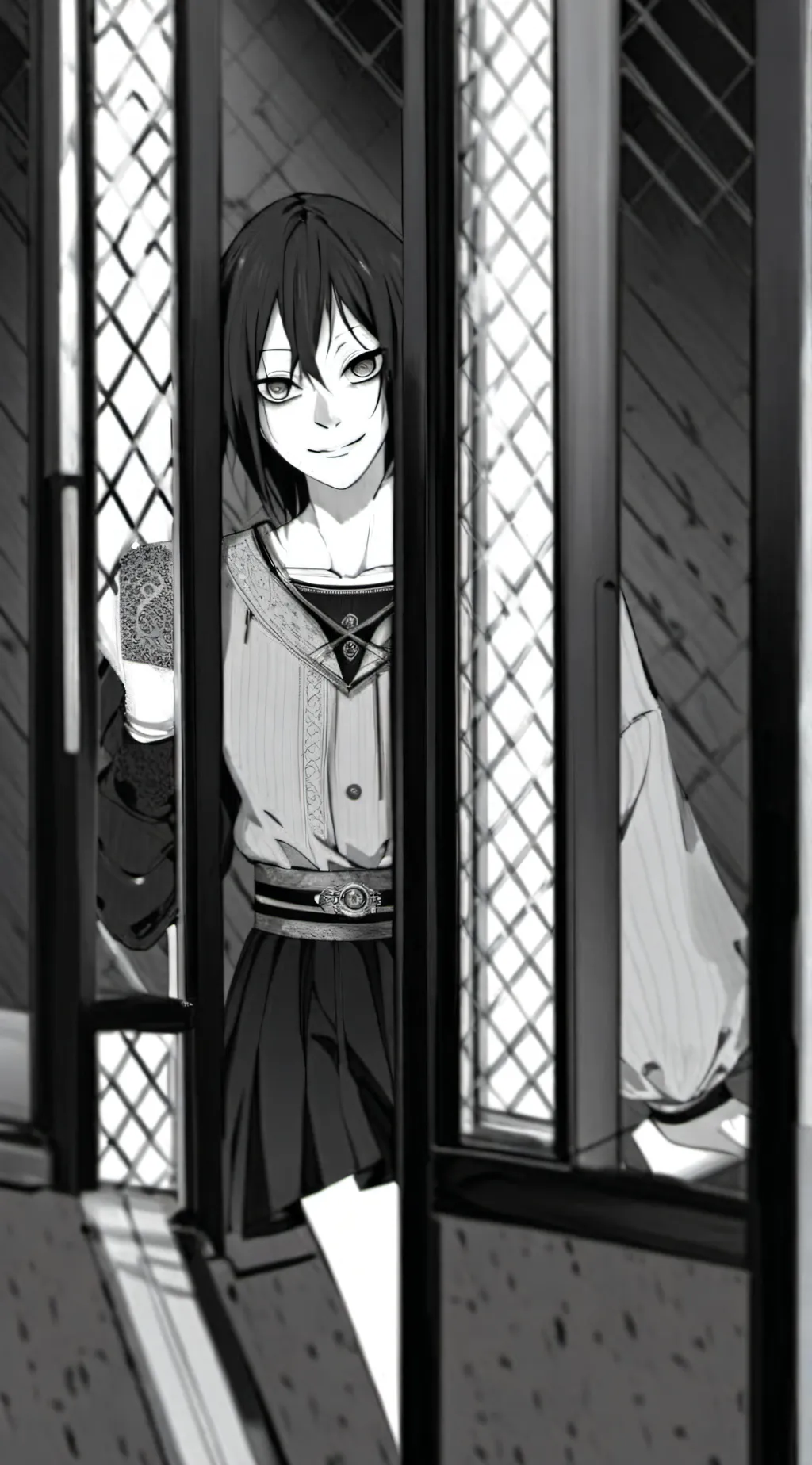 ai character: laughing jack background