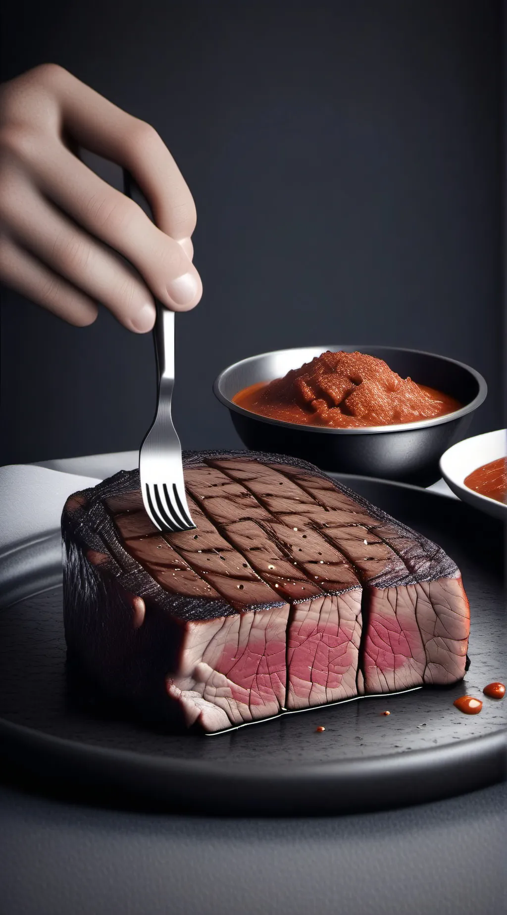 ai character: charliy the steak background