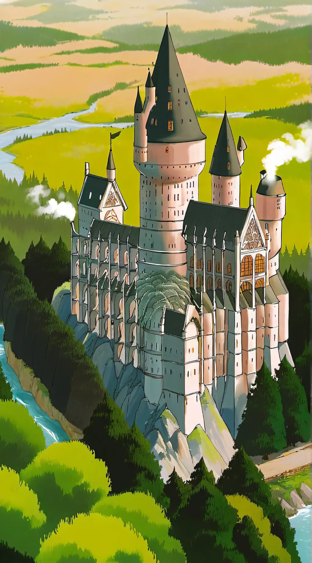 ai character: Hogwarts background