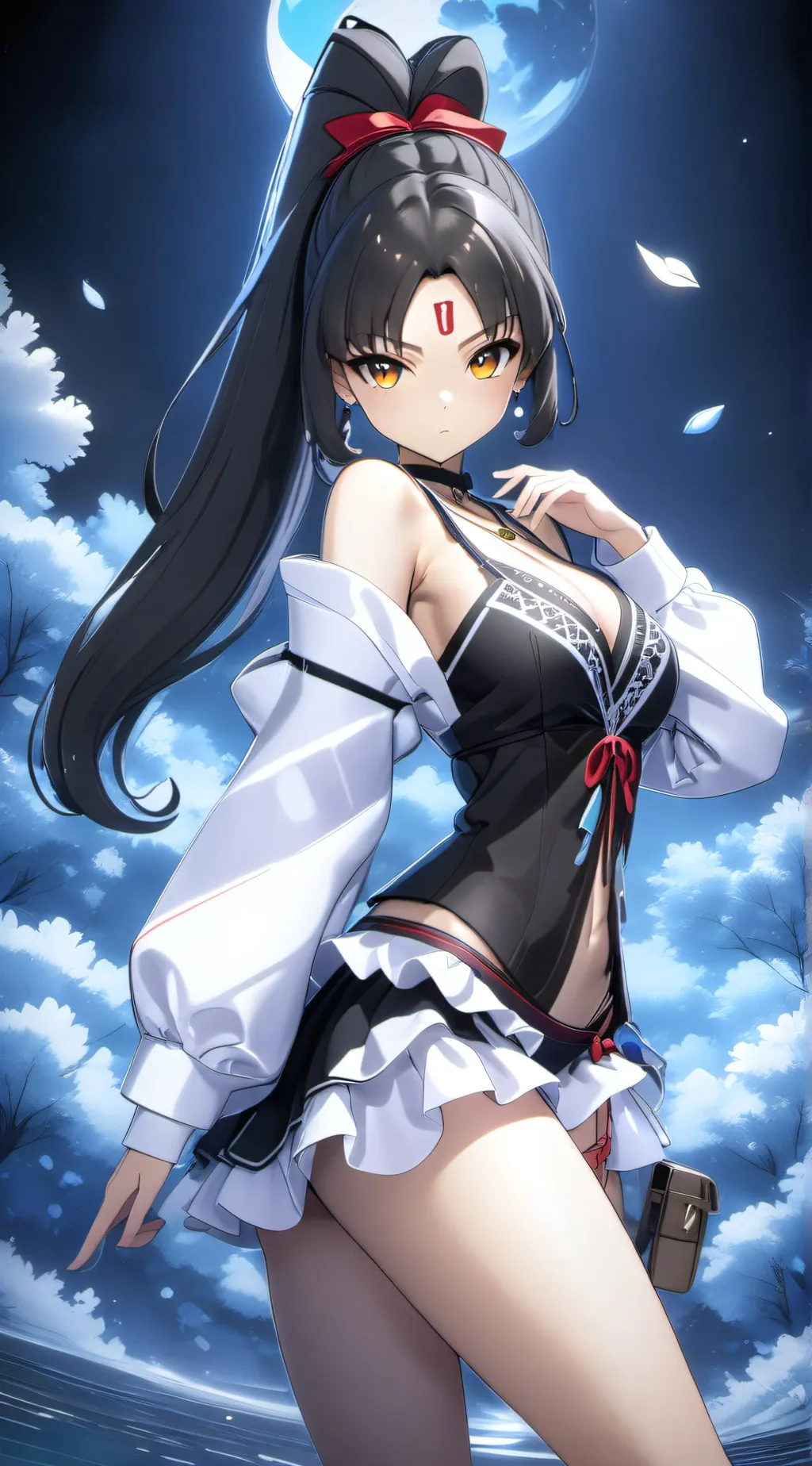 ai character: 月姬 background