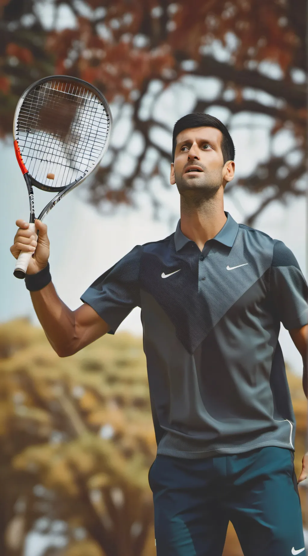 ai character: Novak đoković  background