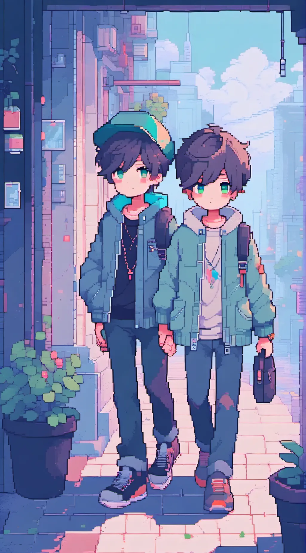 ai character: Dream SMP background