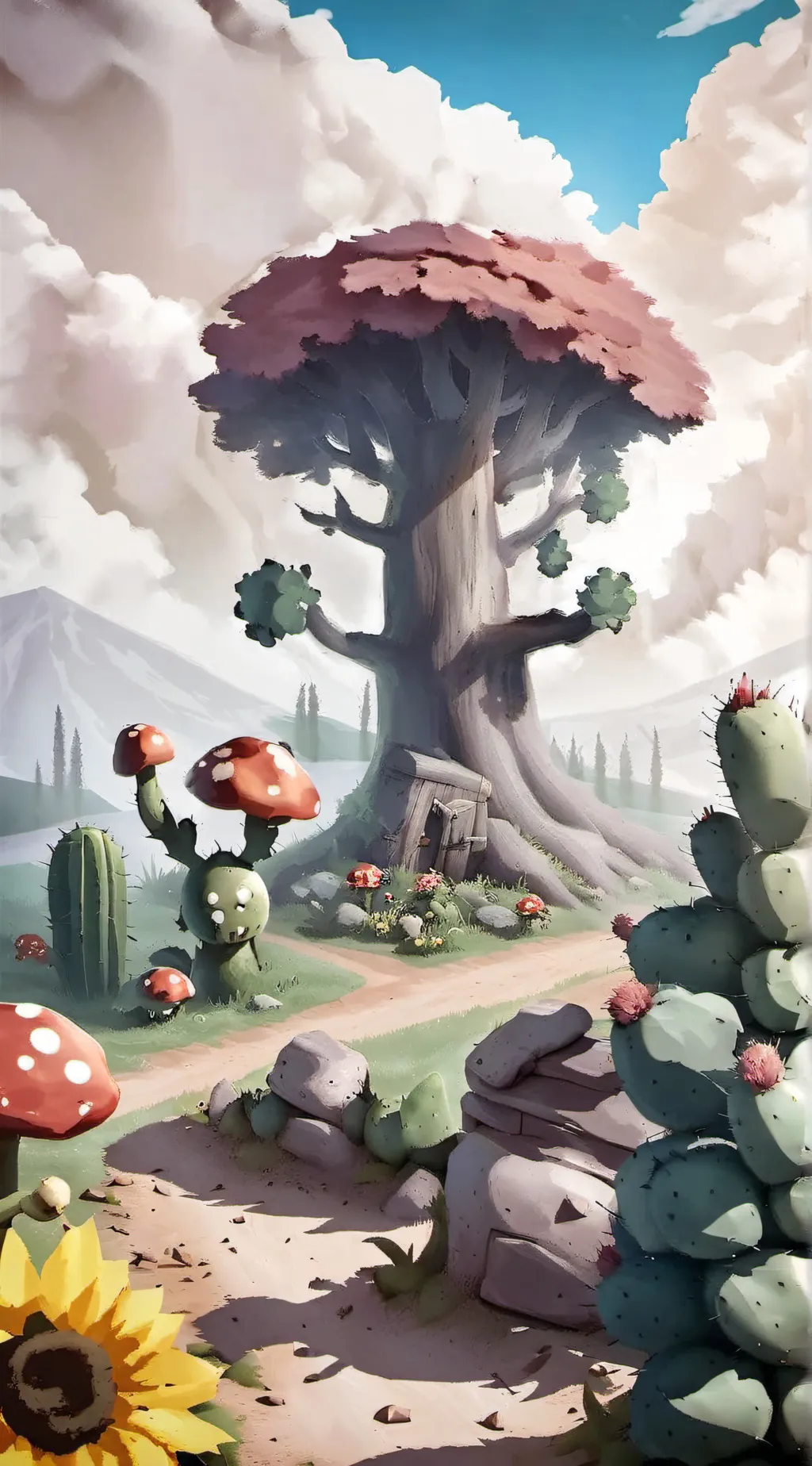 ai character: Plants Vs. Zombies background