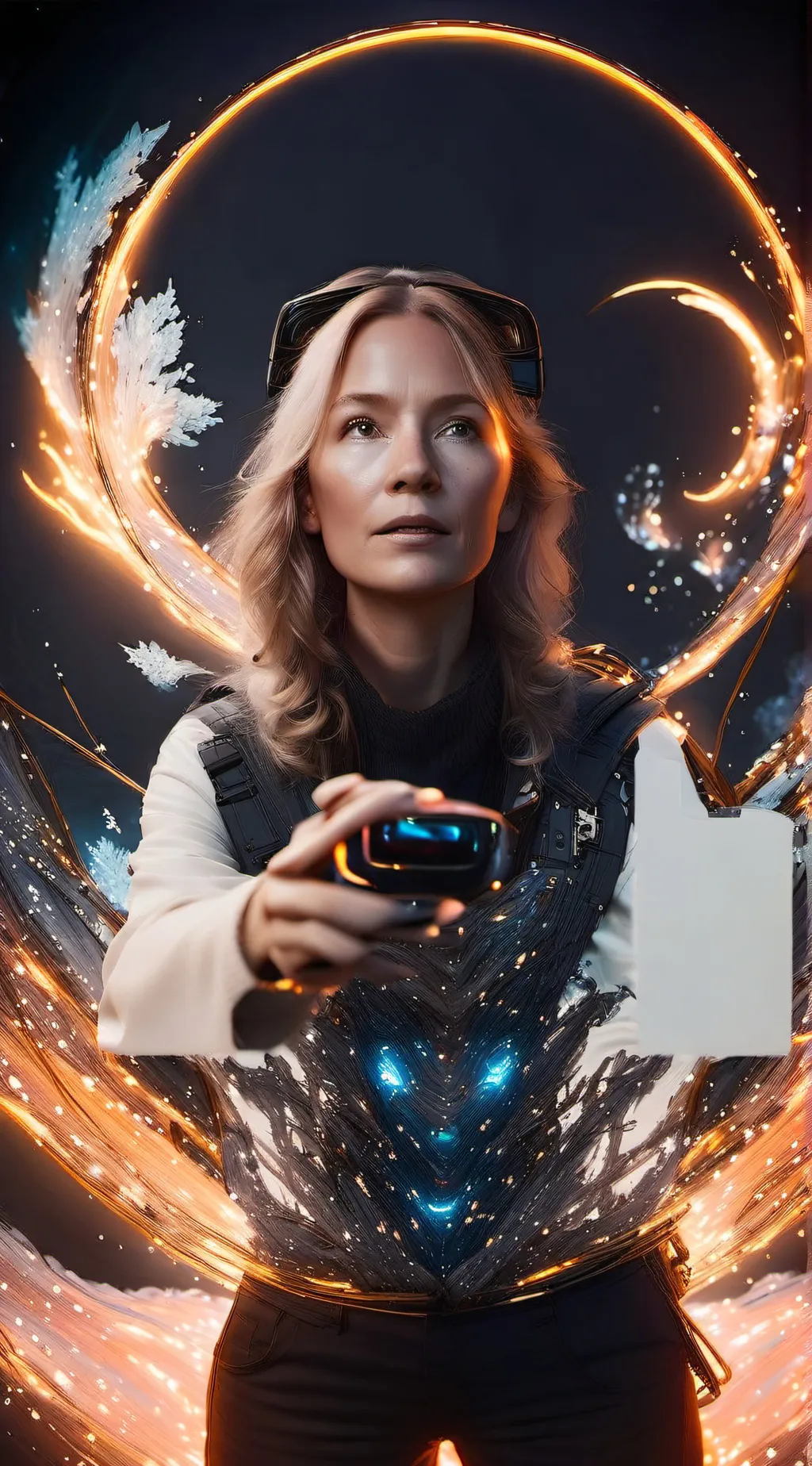 ai character: super saiyen background