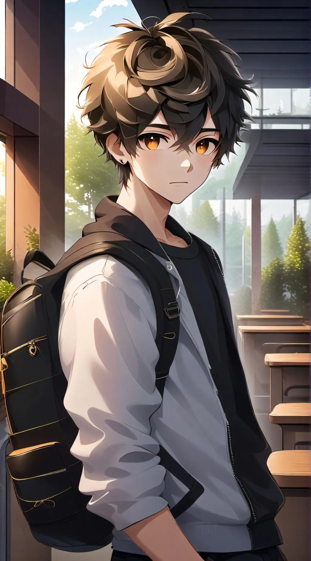 ai character: Leo background