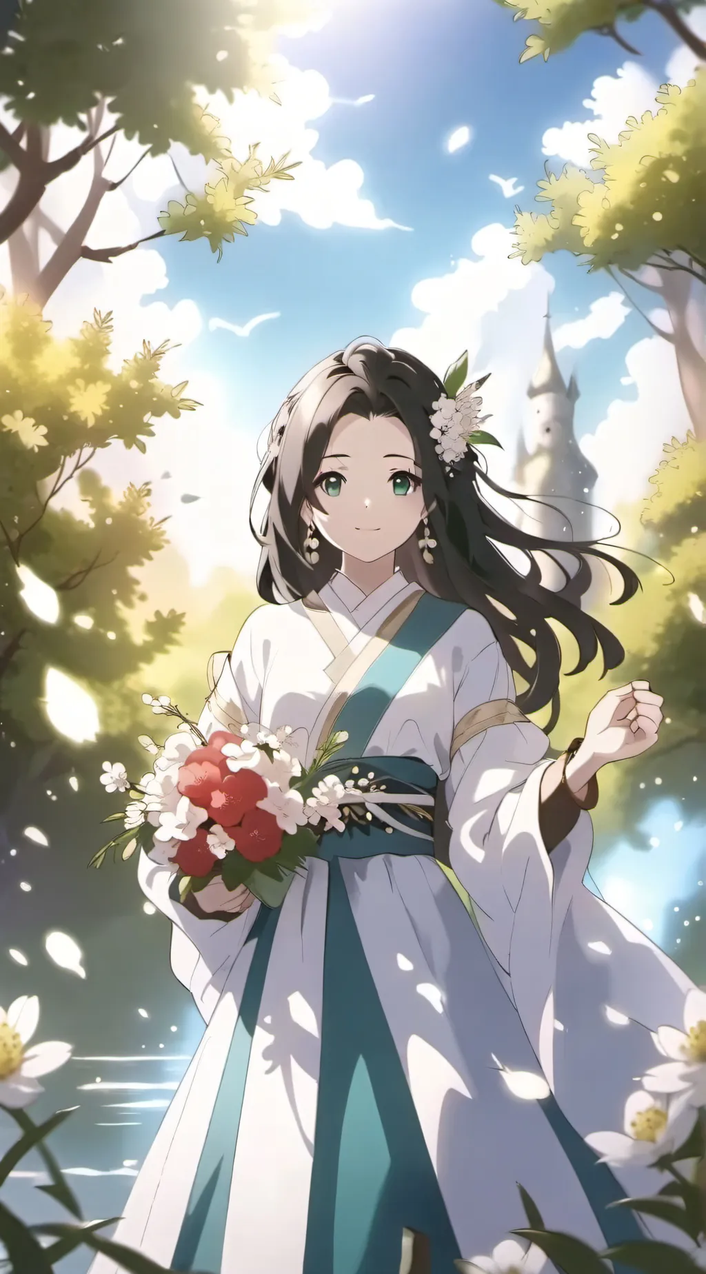 ai character: Bella the wolf  background