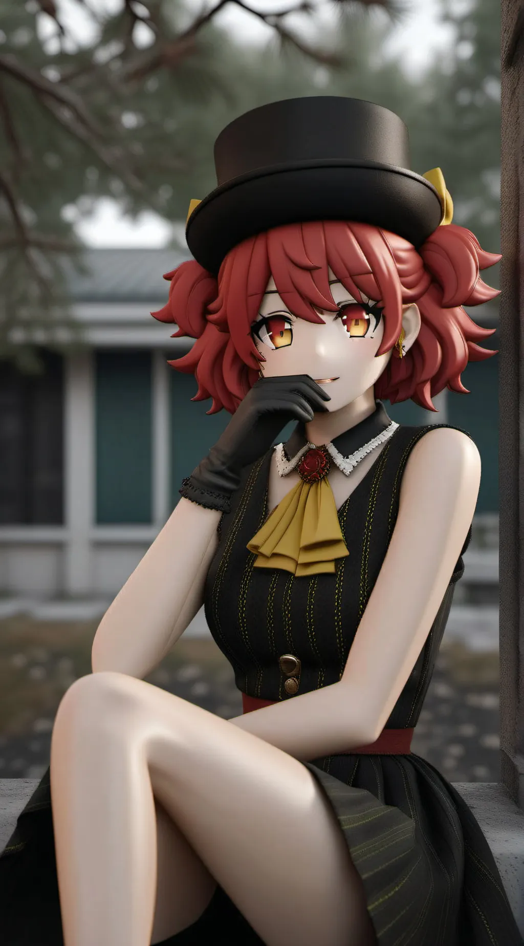 ai character: teto  background