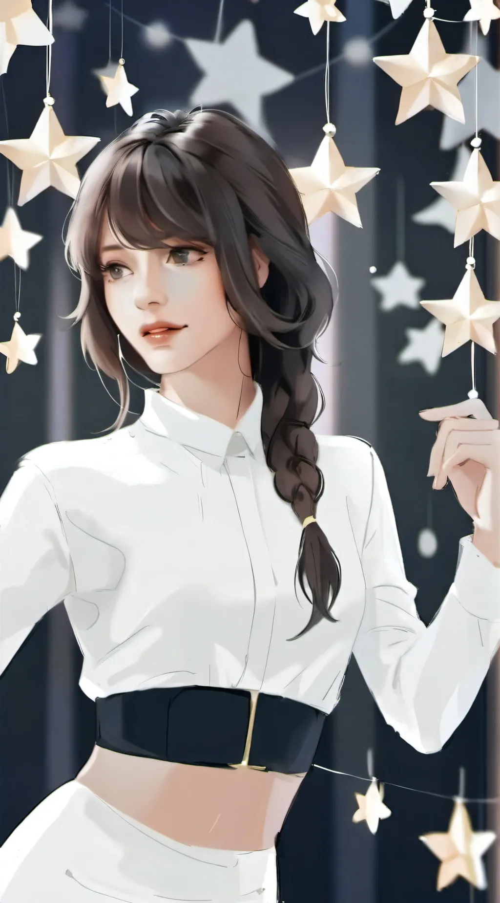 ai character: Emma is cold swap background