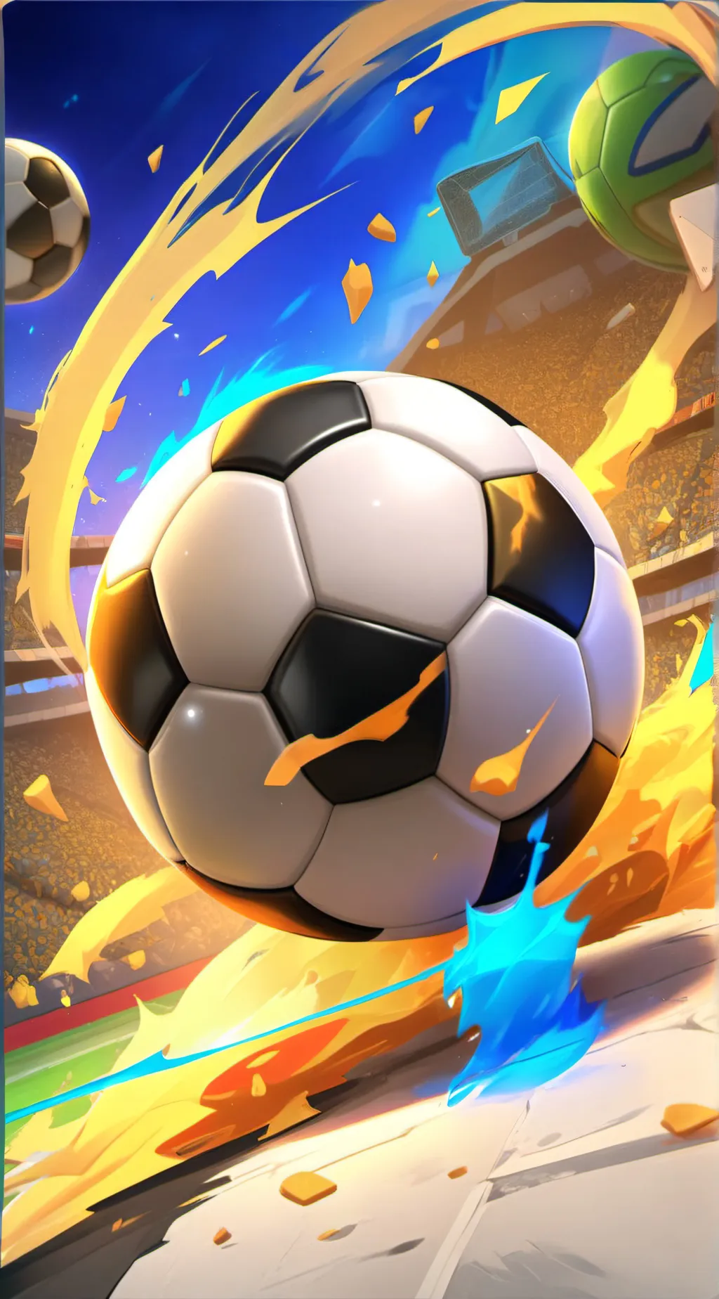 ai character: Soccer background