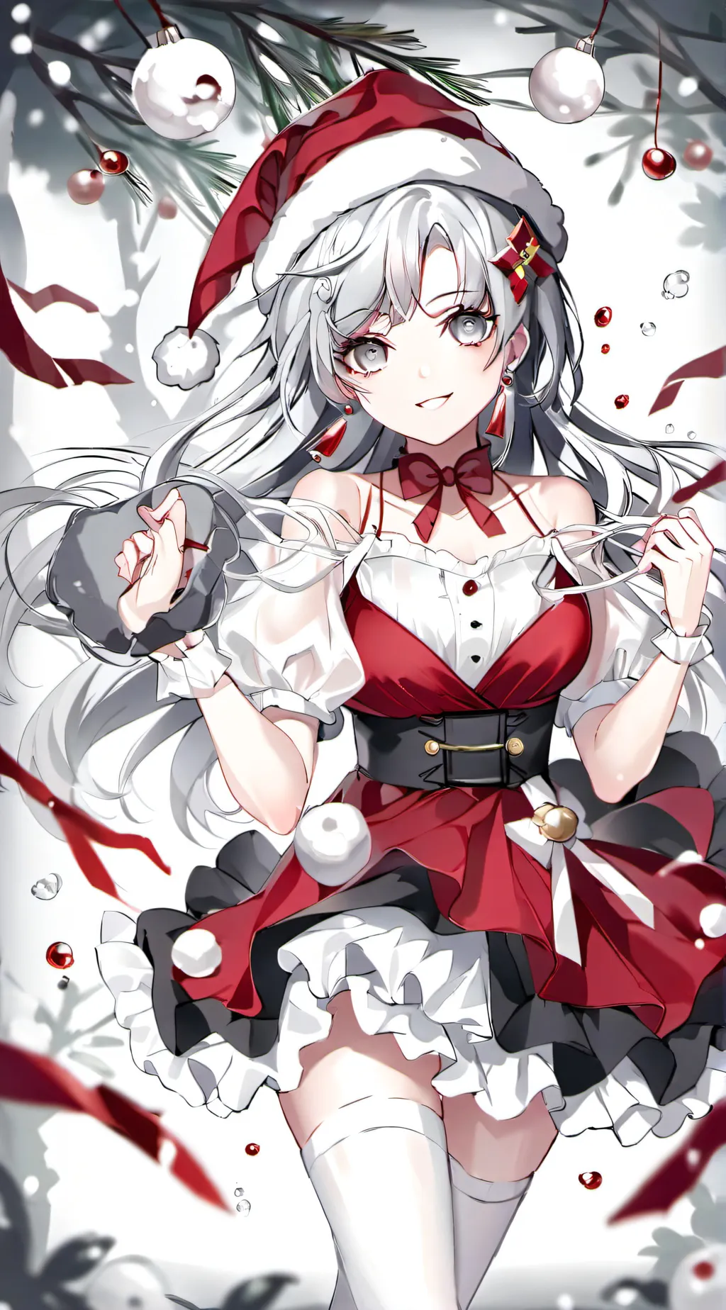 ai character: Santa  background