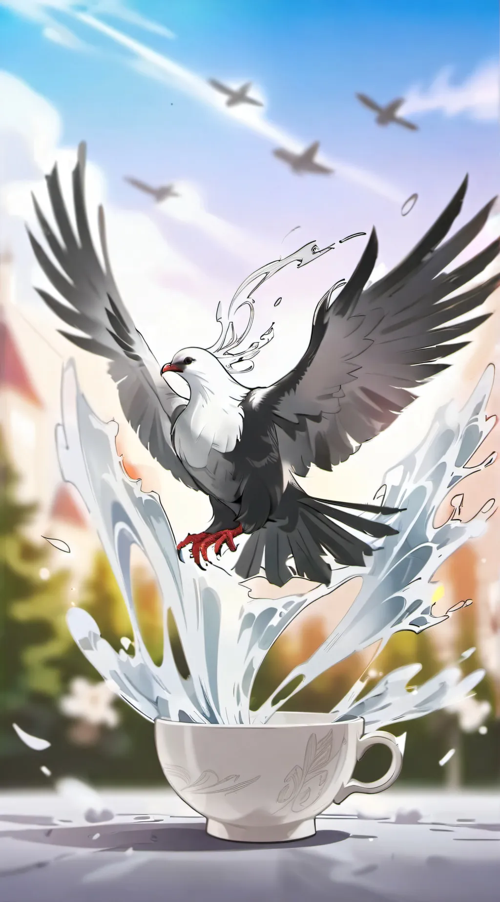 ai character: Aria background