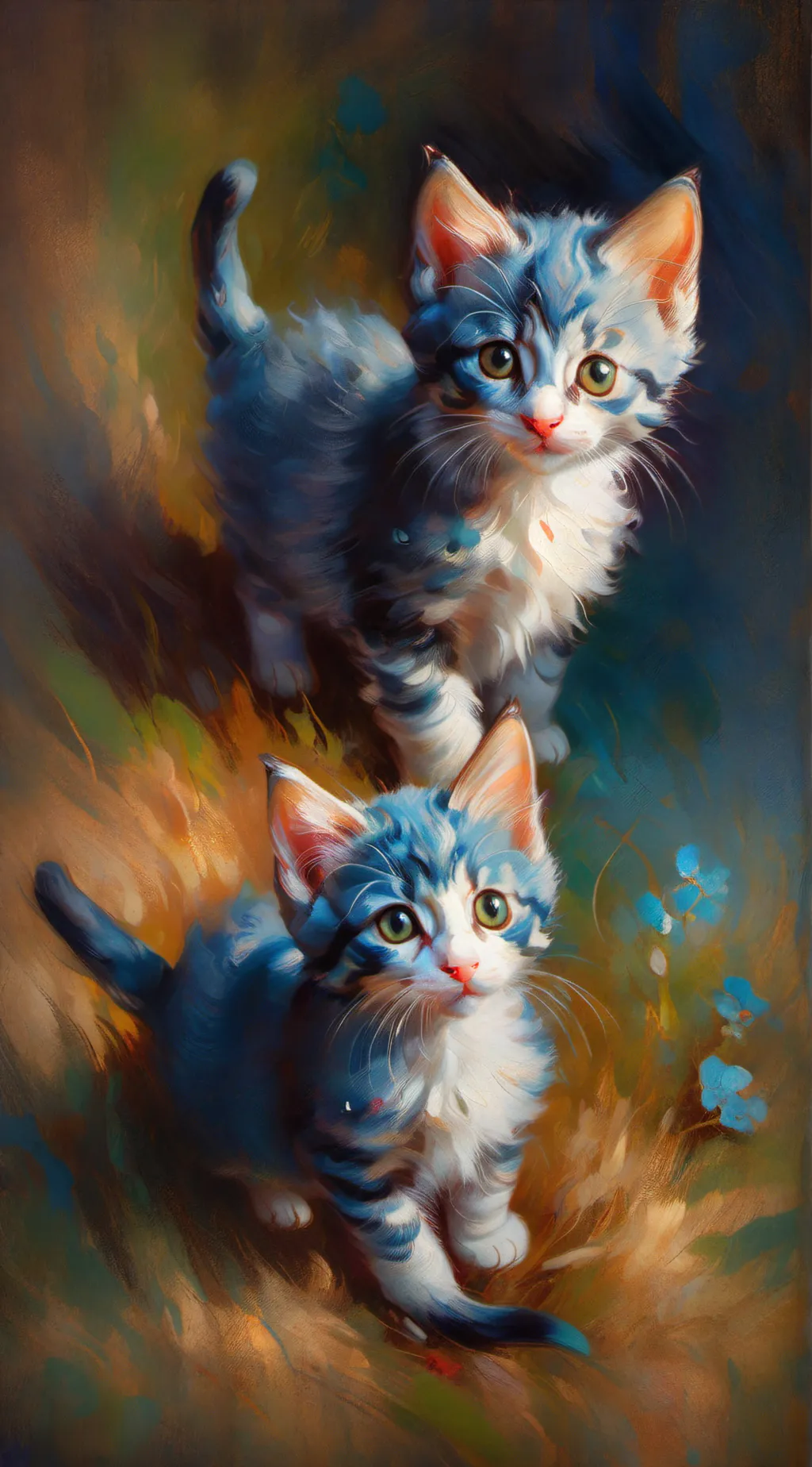 ai character: kittens background