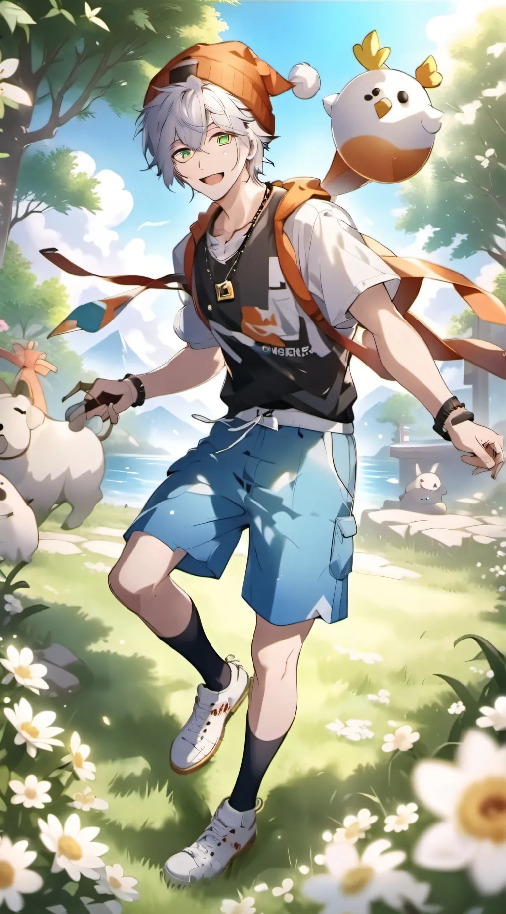 ai character: bakugo background