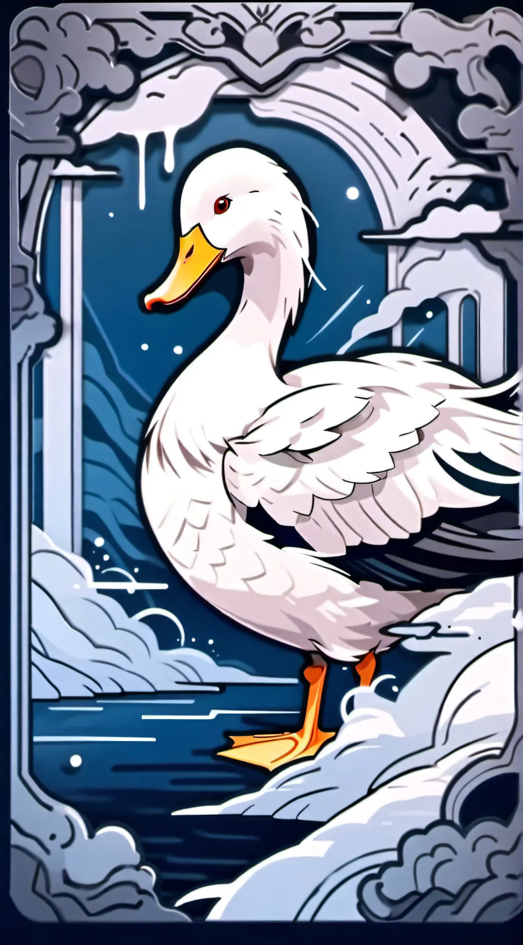 ai character: Duck background