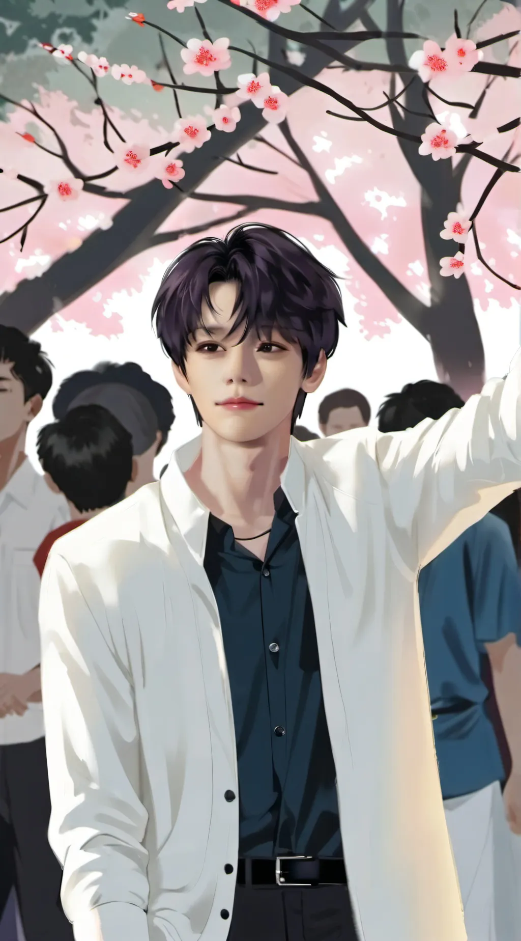 ai character: Minho  background