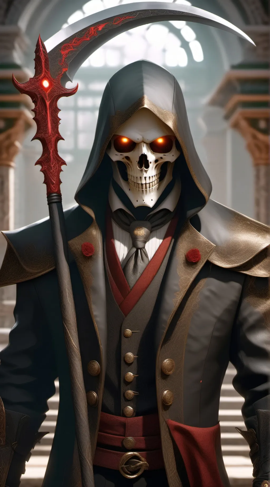 ai character: Grim Reaper background