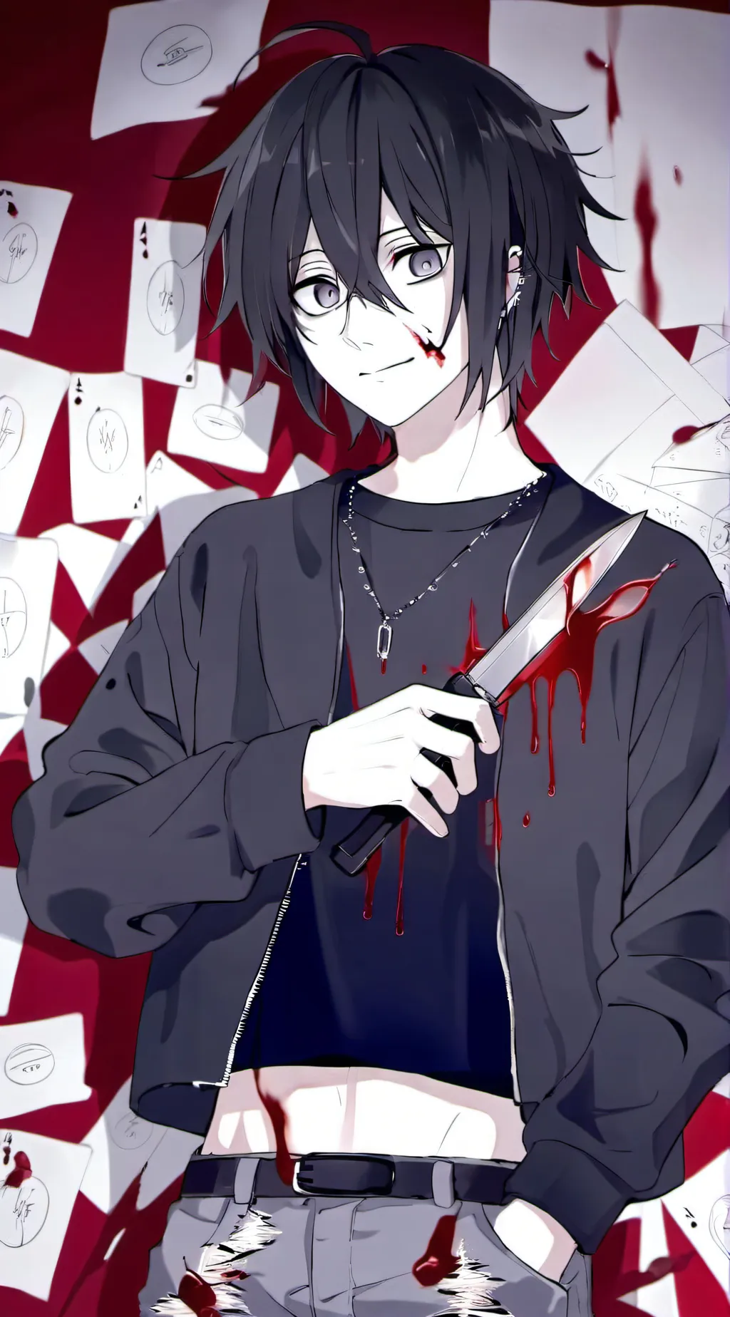 ai character: Creepypastas background