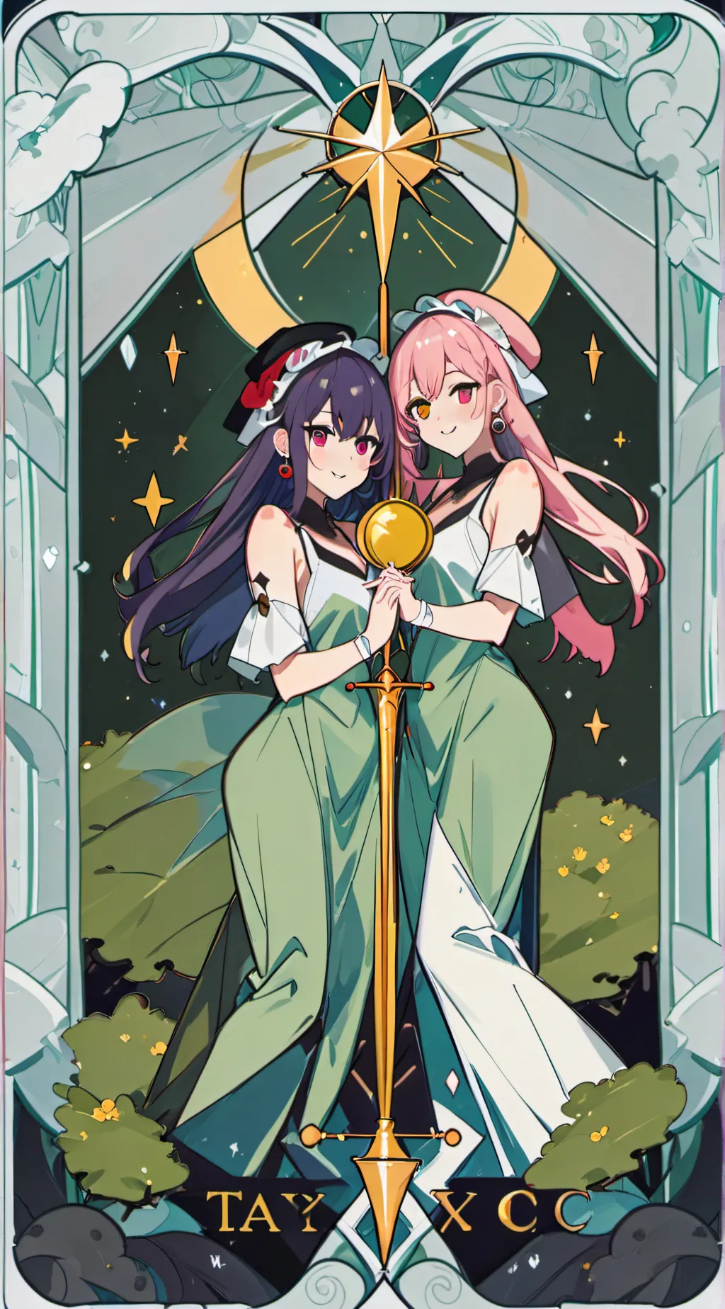 ai character: Louxy ur Lesbiangf background