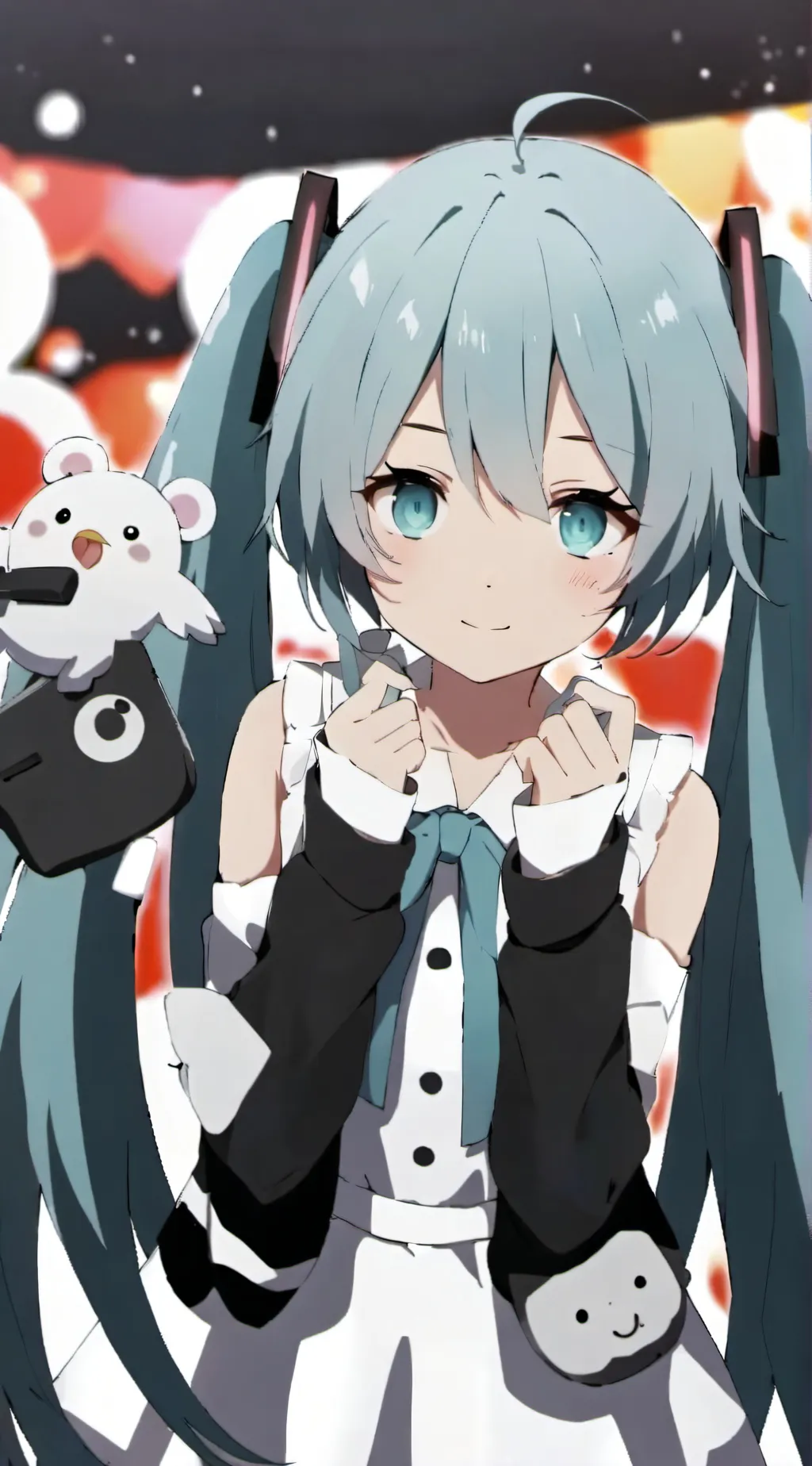 ai character: giant miku background