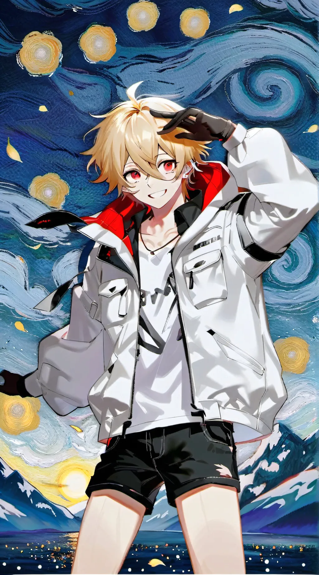 ai character: Mha (you X bakugo) background