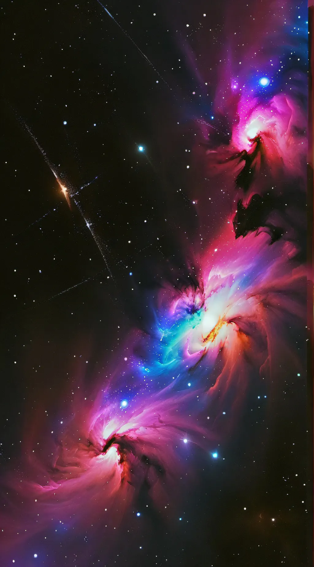 ai character: galaxy background