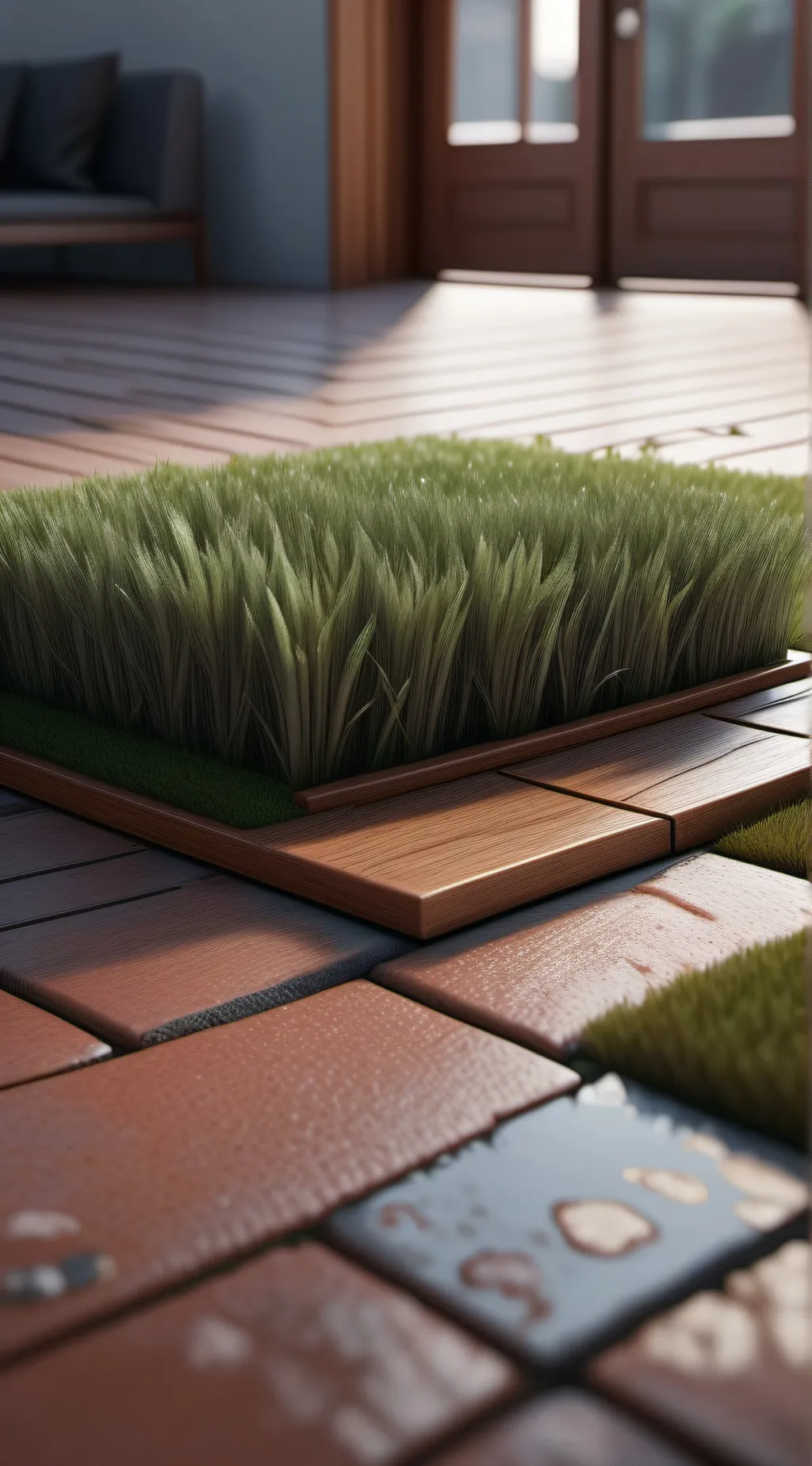 ai character: TOUCH GRASS! background