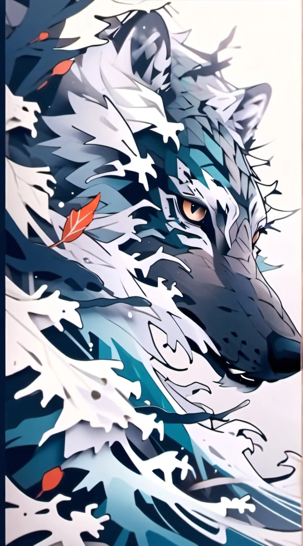 ai character: FightyFox (My oc) background