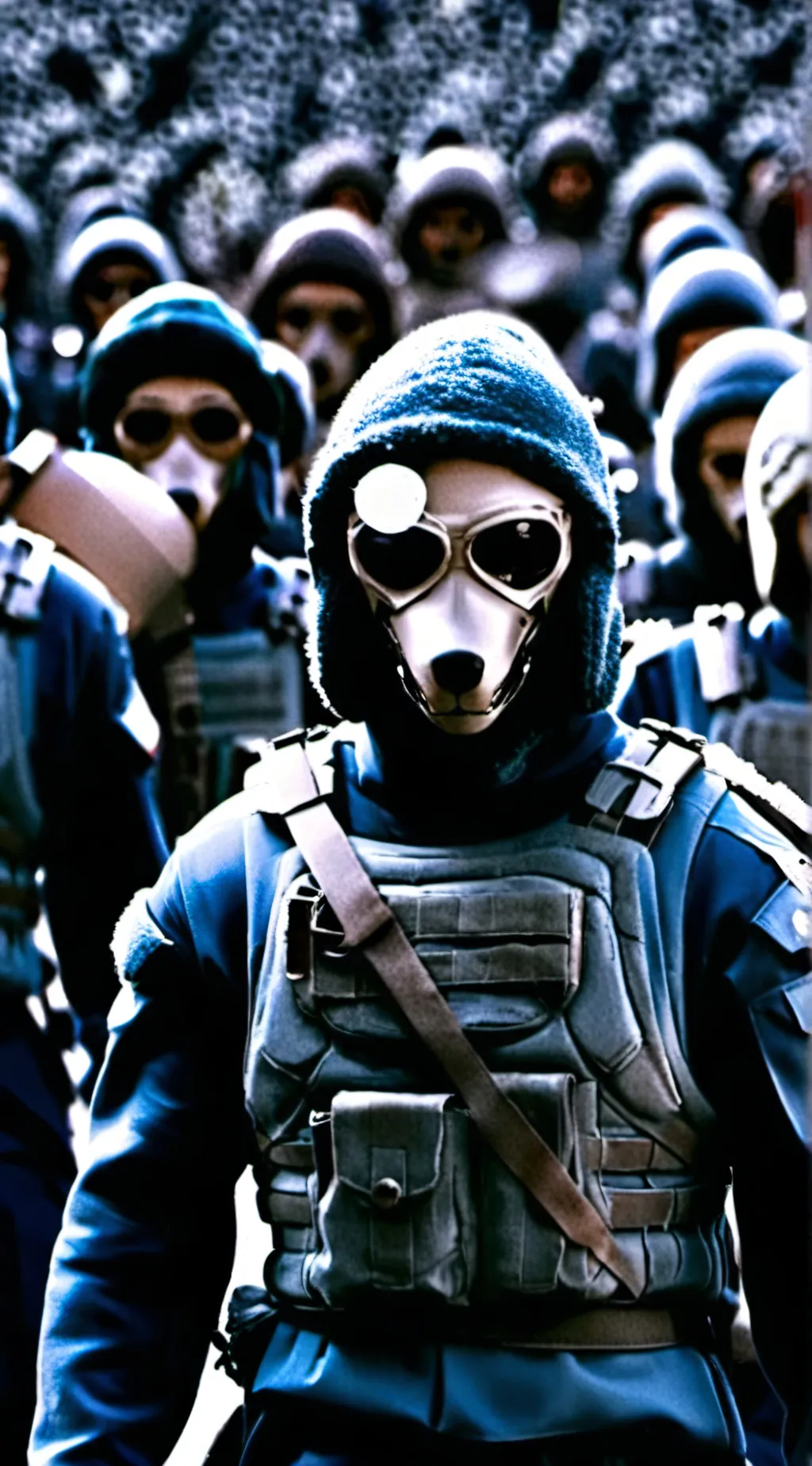 ai character: war of furry  background