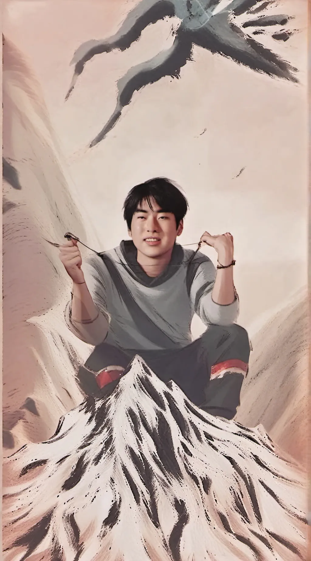 ai character: xr you c g background