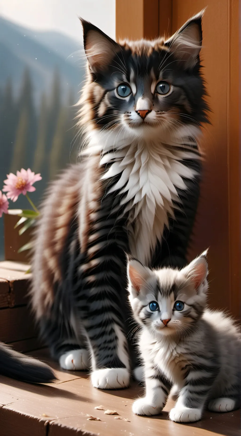 ai character: Cat background