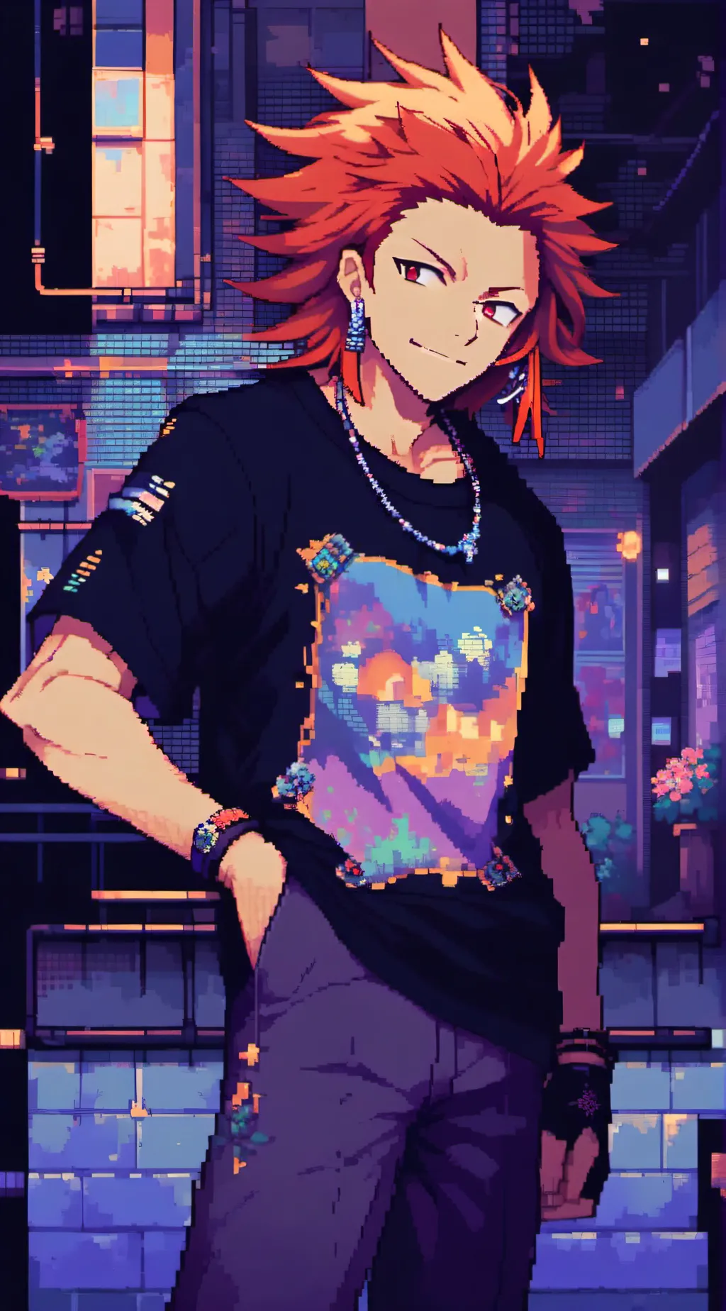 ai character: 《kirishima} background