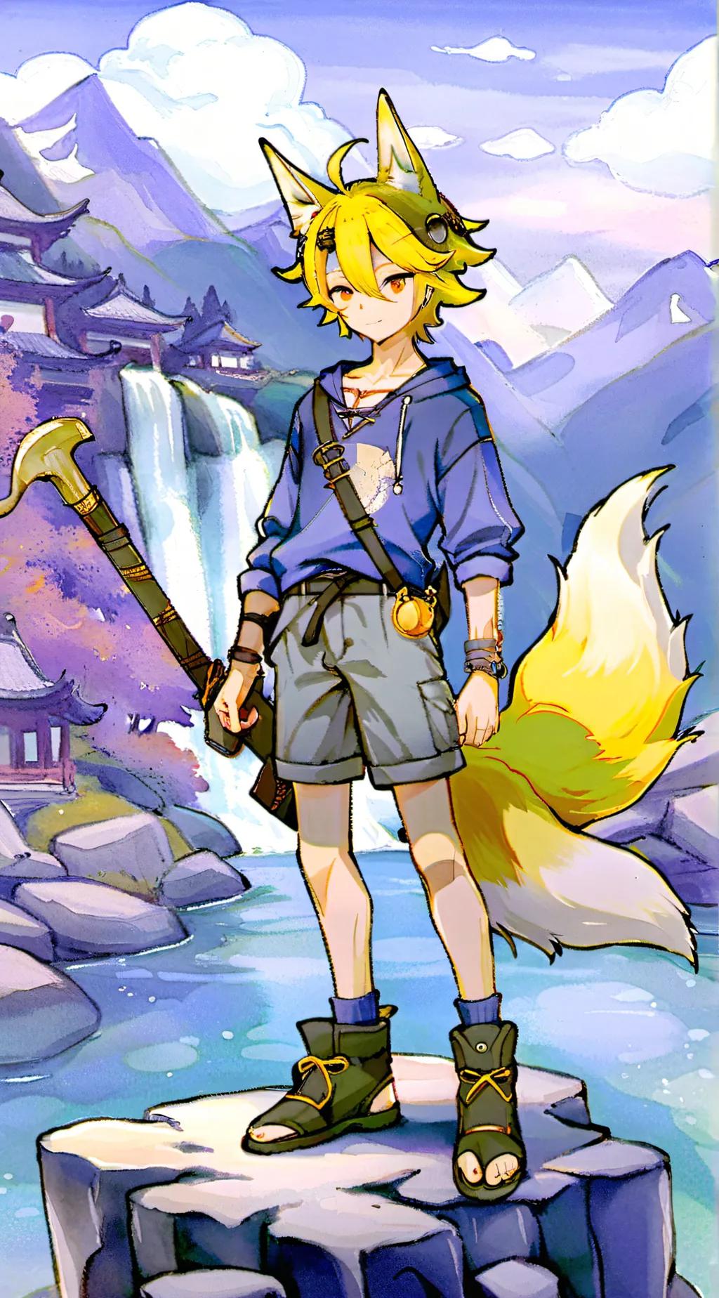 ai character: paw background