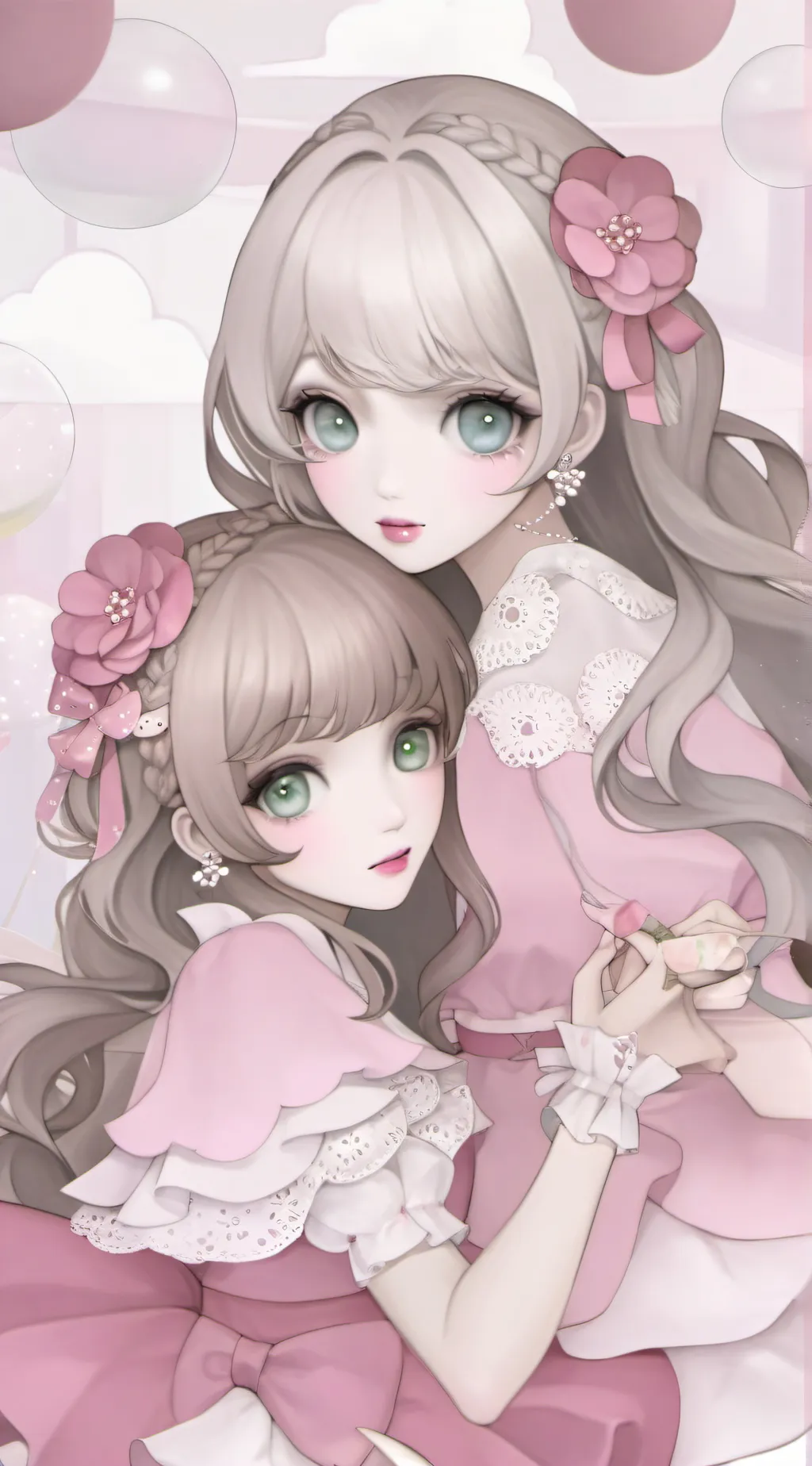 ai character: Alice & Katie background