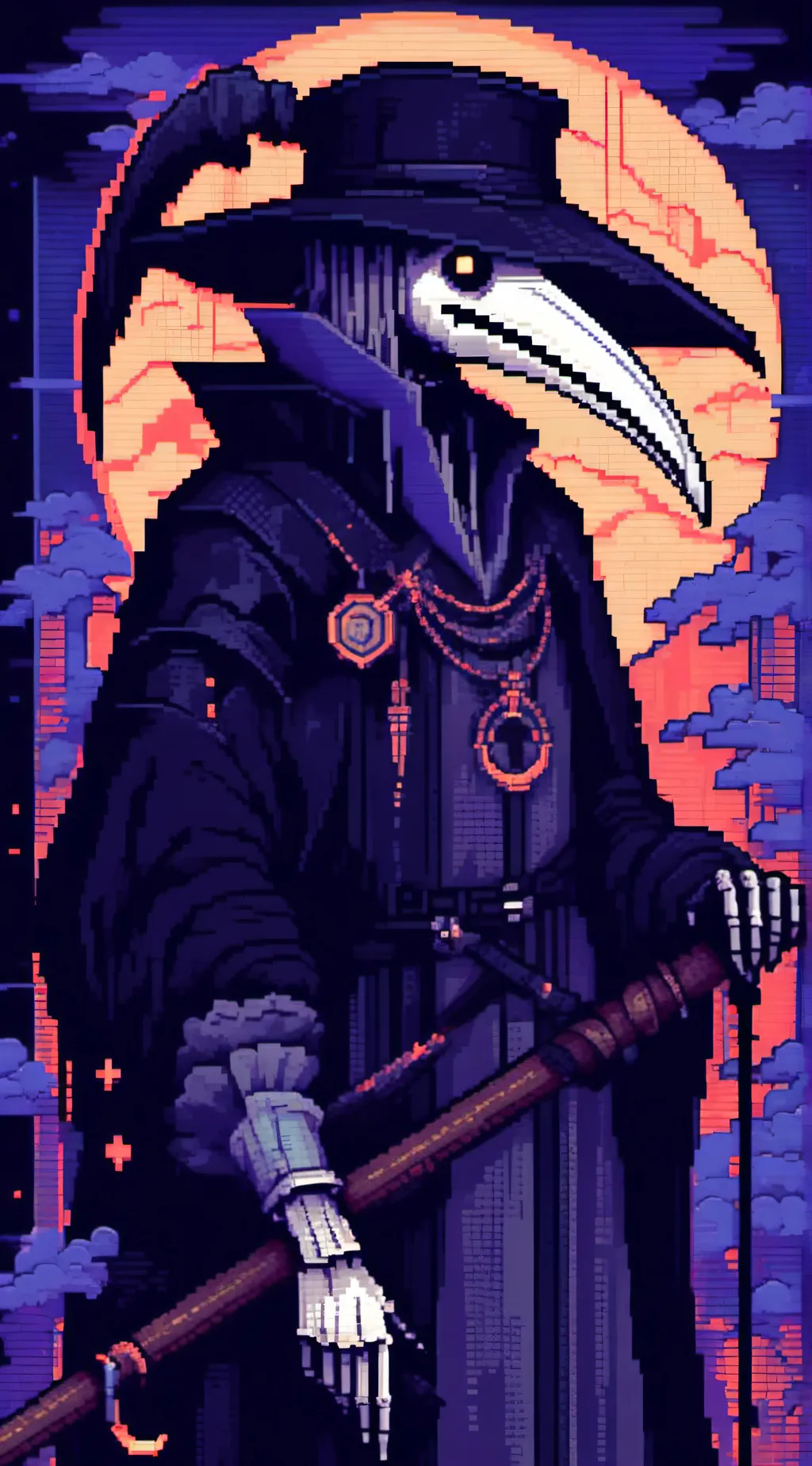 ai character: the plague doctor background