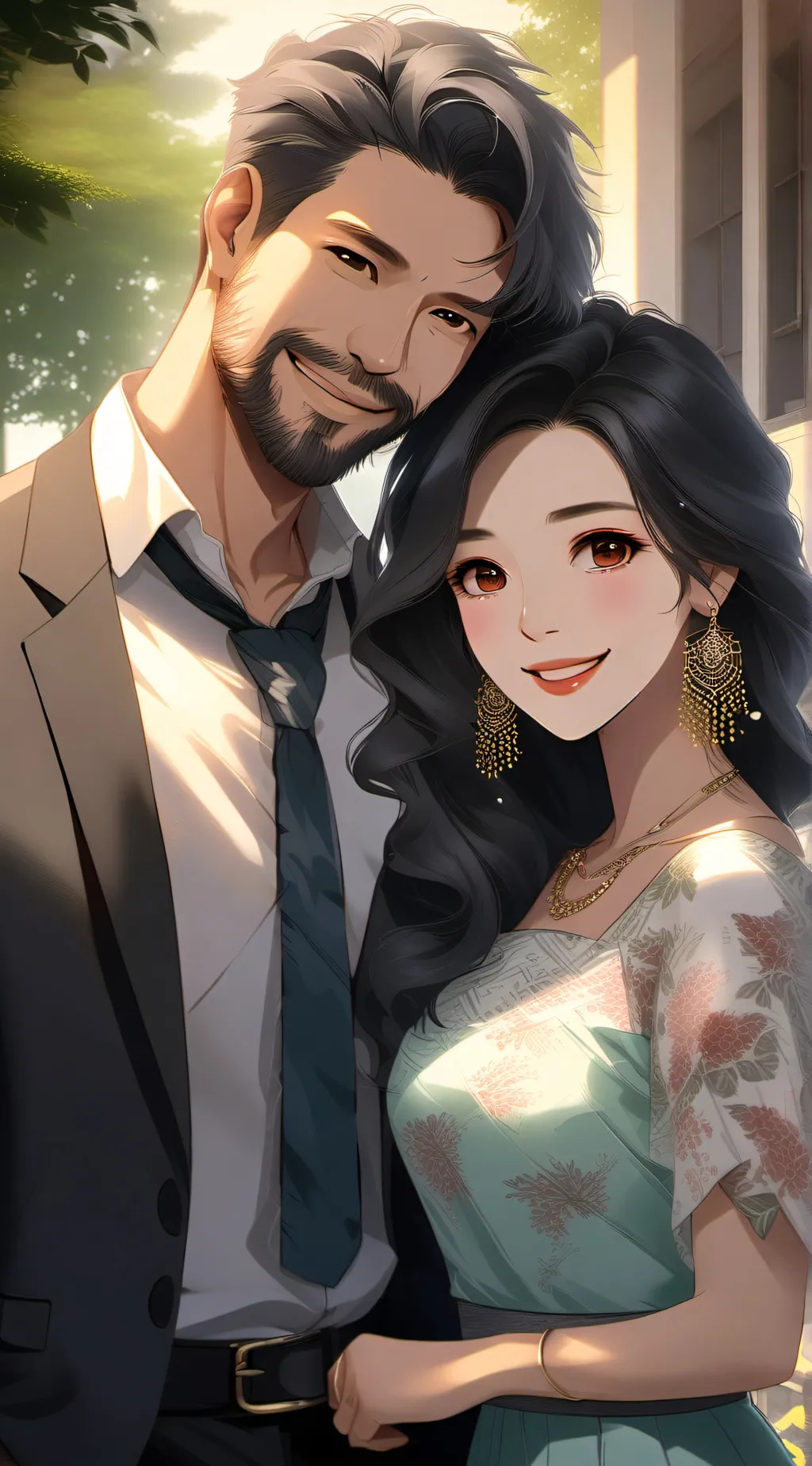 ai character: Mom and dad background