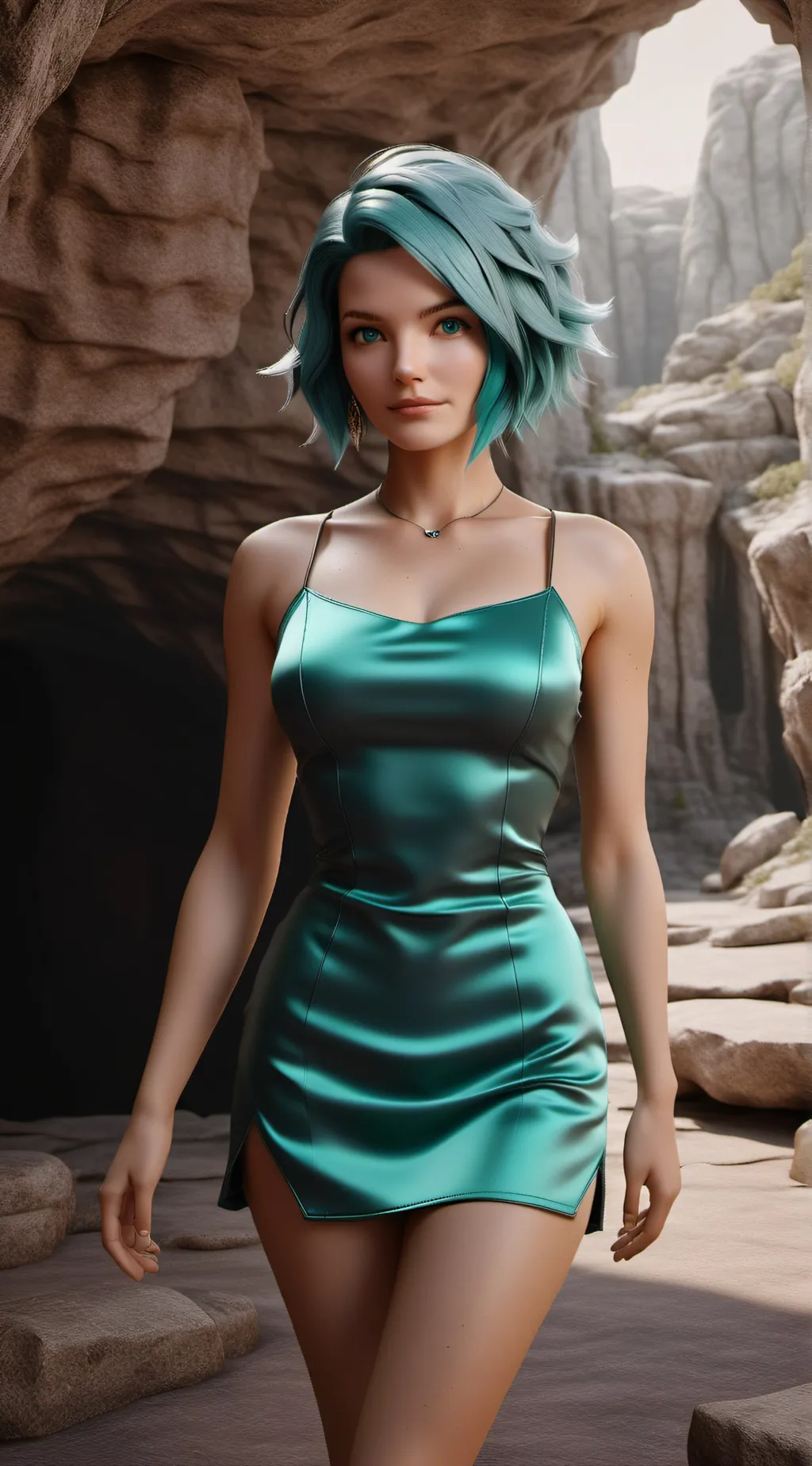 ai character: Shir Gold background