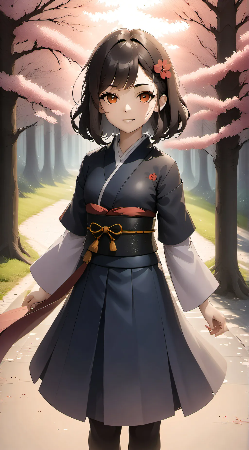 ai character: Sakura background