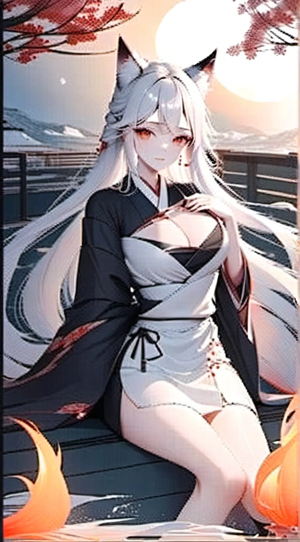 ai character: your kitsune love  background