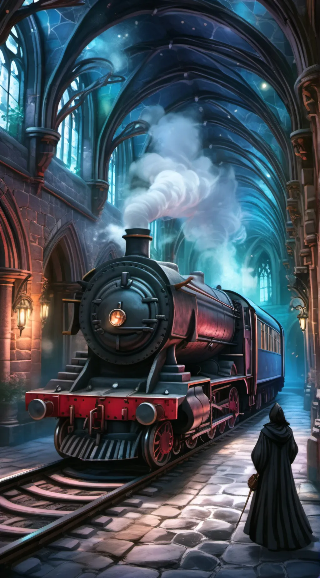 ai character: Modern Hogwarts background