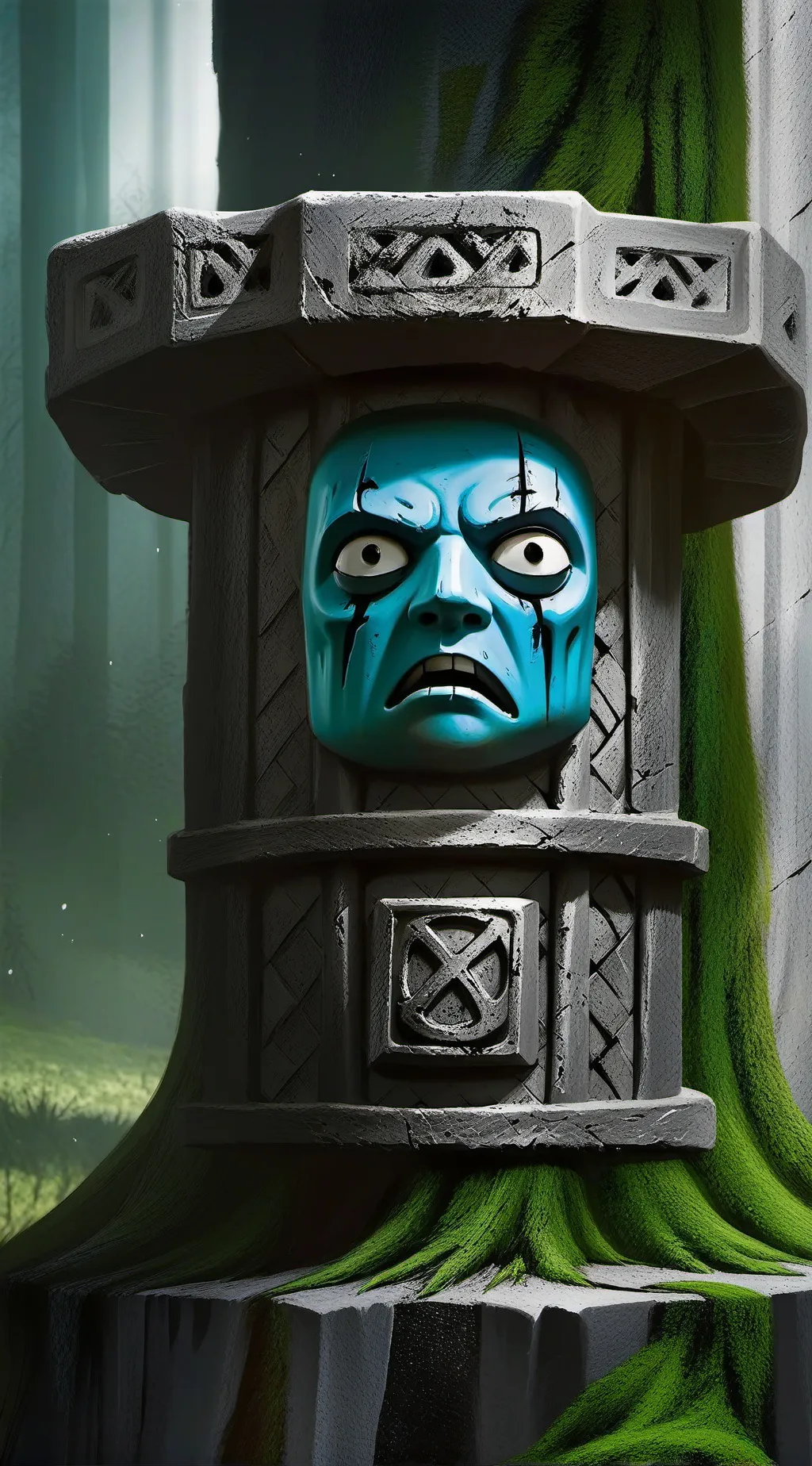 ai character: caca background