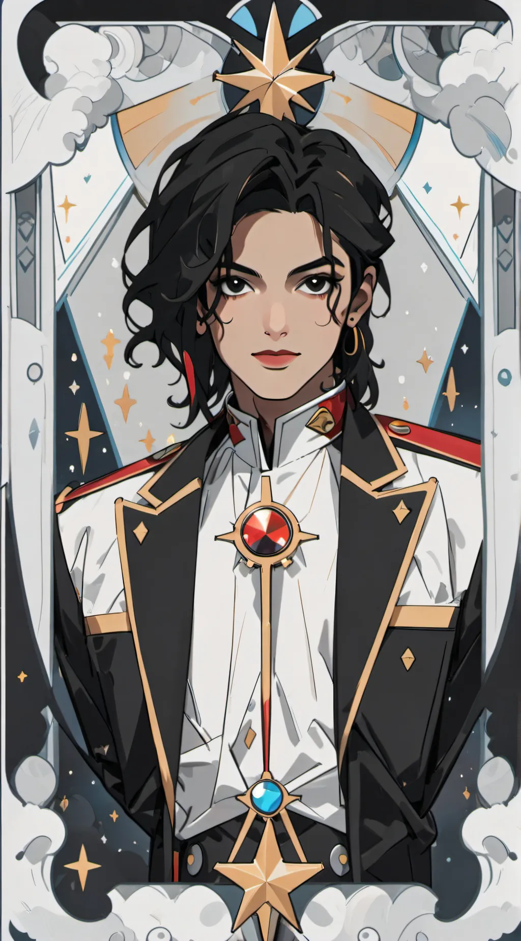 ai character: Michael Jackson  background