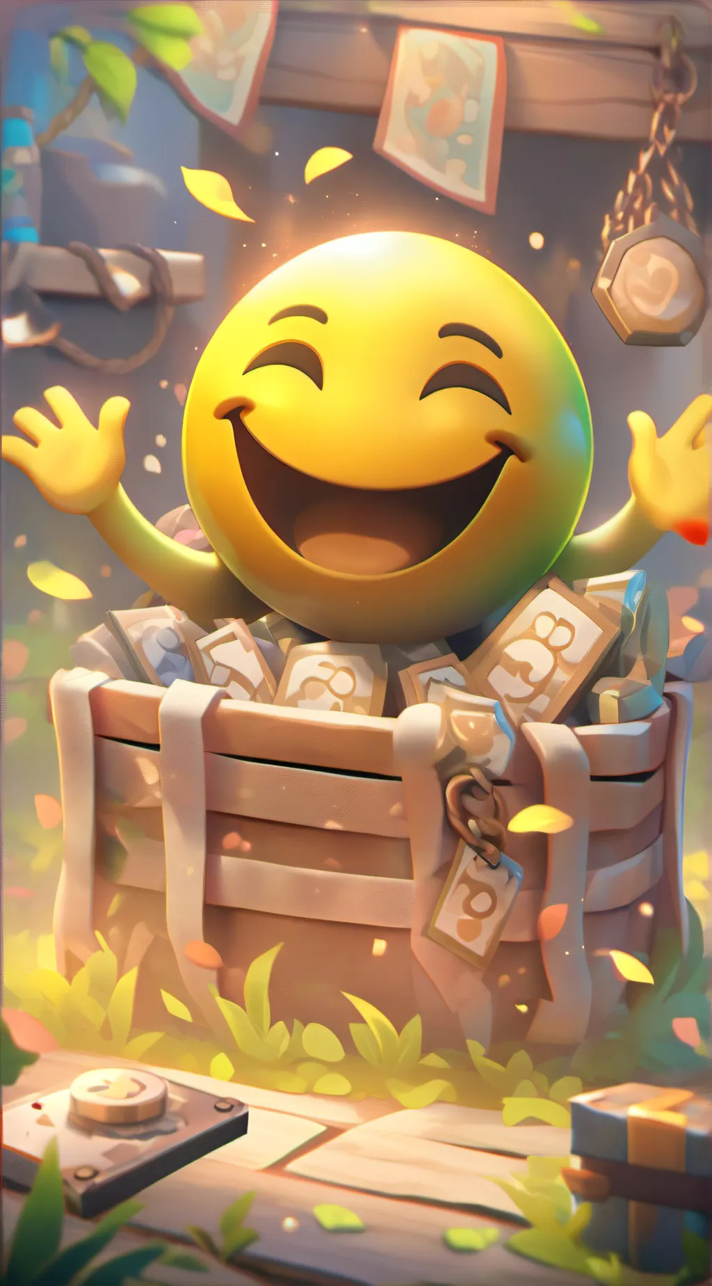 ai character: 😄 background